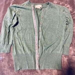 Green Women's Cardigan Sweater
